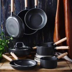 GreenChef Vintage Wokpan 28cm/3.7L - Zwart - Inductie - PFAS-vrij -Babyproducten 1200x1200 4