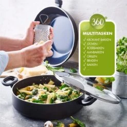 Greenpan Torino Keramische Hapjespan - 28 Cm - Met Glazen Deksel -Babyproducten 1200x1200 41