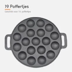 Ocina Poffertjespan – Combo Pack – 19 Poffertjes – Poffertjesmaker – Poffertjespan Inductie – Poffertjespan Electrisch – Gietijzeren Pan - Inclusief Doseerfles, Handvaten, 6x Poffertjesvorken En Invetkwast – Gratis Receptenboek 12 Ocina Poffertjespan – Combo Pack – 19 Poffertjes – Poffertjesmaker – Poffertjespan Inductie – Poffertjespan Electrisch – Gietijzeren Pan - Inclusief Doseerfles, Handvaten, 6x Poffertjesvorken En Invetkwast – Gratis Receptenboek -Babyproducten 1200x1200 444