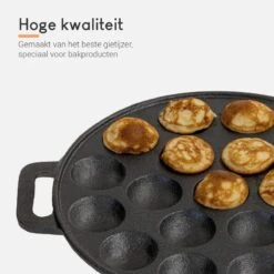 Ocina Poffertjespan – Combo Pack – 19 Poffertjes – Poffertjesmaker – Poffertjespan Inductie – Poffertjespan Electrisch – Gietijzeren Pan - Inclusief Doseerfles, Handvaten, 6x Poffertjesvorken En Invetkwast – Gratis Receptenboek 14 Ocina Poffertjespan – Combo Pack – 19 Poffertjes – Poffertjesmaker – Poffertjespan Inductie – Poffertjespan Electrisch – Gietijzeren Pan - Inclusief Doseerfles, Handvaten, 6x Poffertjesvorken En Invetkwast – Gratis Receptenboek -Babyproducten 1200x1200 446