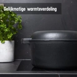 Daumonet Ducasse Gietijzeren Double Use Braadpan - Combi Sudderpan Zwart - 2-in-1 Bak- En Braadpan - PFAS & PFOA Vrij - Rond - Ø 26 Cm - 4,4 Liter - Emaille - Alle Warmtebronnen - Elektrisch - Gas - Halogeen - Inductie - Keramisch 15 Daumonet Ducasse Gietijzeren Double Use Braadpan - Combi Sudderpan Zwart - 2-in-1 Bak- En Braadpan - PFAS & PFOA Vrij - Rond - Ø 26 Cm - 4,4 Liter - Emaille - Alle Warmtebronnen - Elektrisch - Gas - Halogeen - Inductie - Keramisch -Babyproducten 1200x1200 514