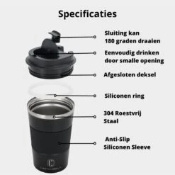 Castagnola Design RVS Koffiebeker To Go - Zwart - 380ml - Thermosbeker - Theebeker 14 Castagnola Design RVS Koffiebeker To Go - Zwart - 380ml - Thermosbeker - Theebeker -Babyproducten 1200x1200 612