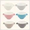 OTIX Soepkommen - Set Van 6 - Met Oor - Stapelbaar - Aardewerk - 680 Ml - 6 Kleuren