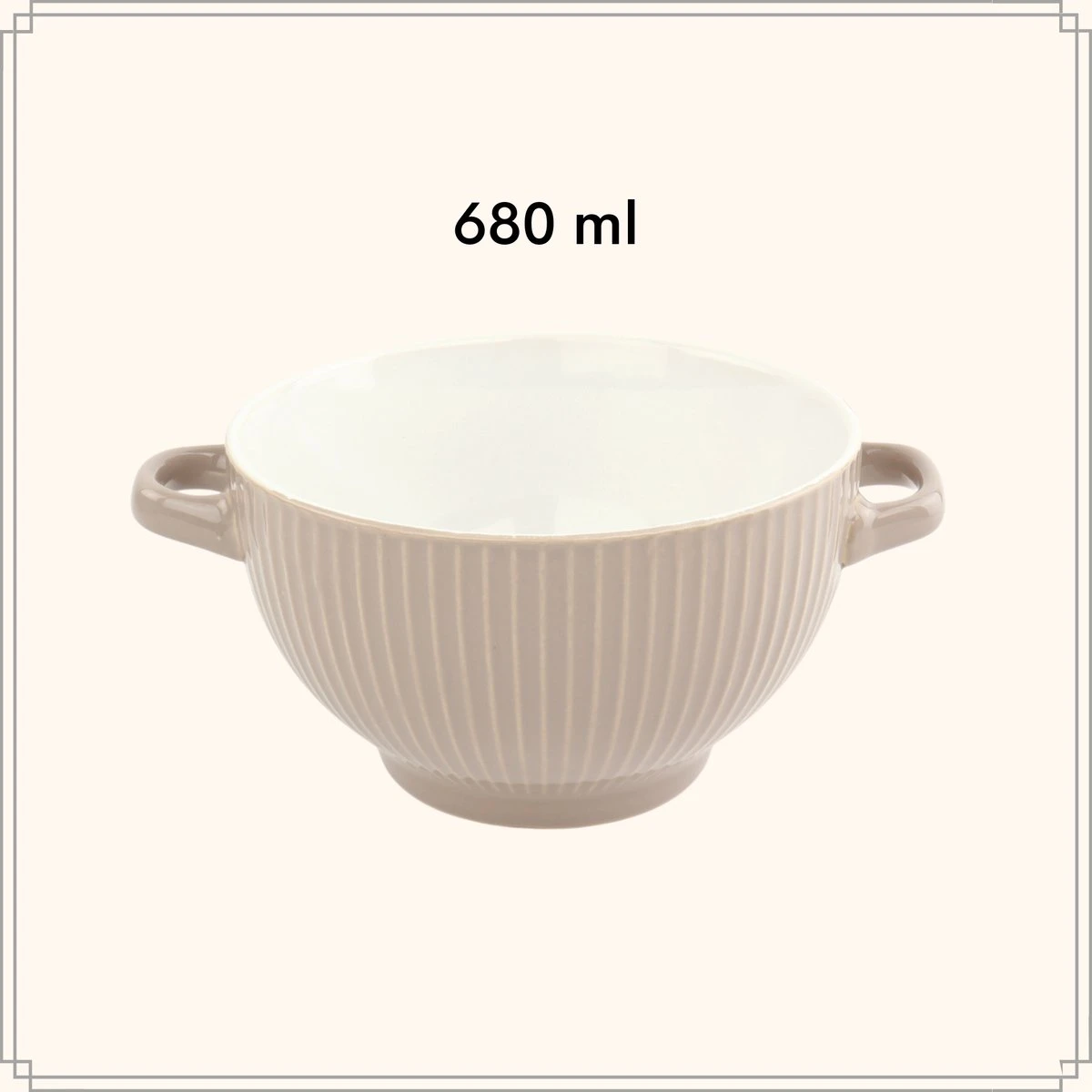 OTIX Soepkommen - Set Van 6 - Met Oor - Stapelbaar - Aardewerk - 680 Ml - 6 Kleuren 5 OTIX Soepkommen - Set Van 6 - Met Oor - Stapelbaar - Aardewerk - 680 Ml - 6 Kleuren - Afbeelding 5