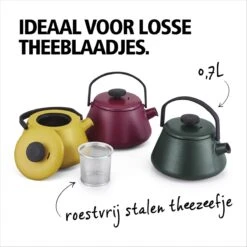 BRABANTIA T-TIME Donkergroene Theepot - Gietijzer - 0,7 L - Inclusief Zeefje -Babyproducten 1200x1200 648