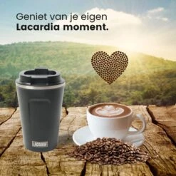 LaCardia Koffiebeker To Go Premium Zwart – Thermosbeker – Theebeker – 380ML – Herbruikbaar -Babyproducten 1200x1200 651
