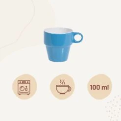 Orange85 Koffiekopjes - Met Houder - Set Van 6 - Gekleurd - 300 Ml - Keramiek -Babyproducten 1200x1200 700