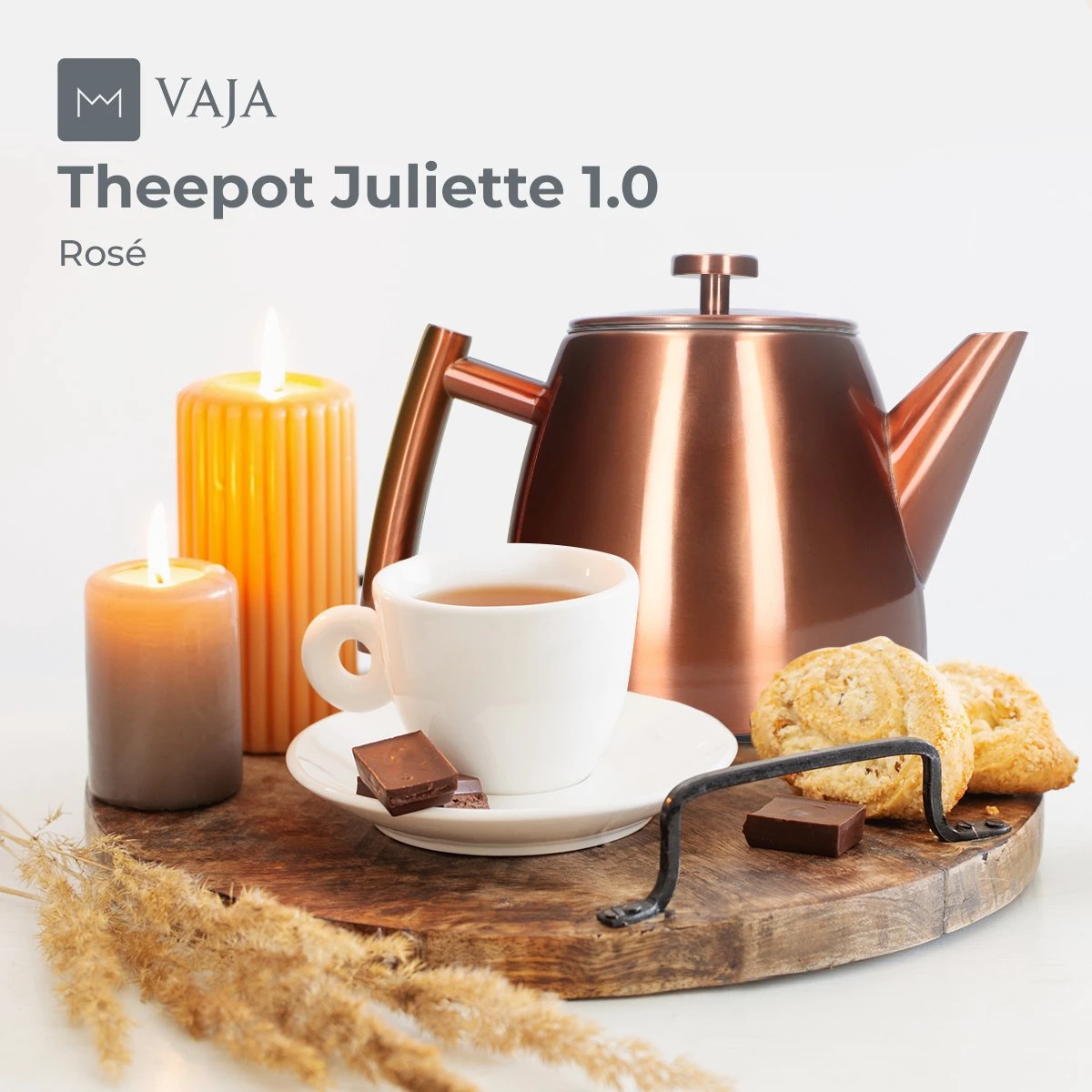 Vaja® Theepot Juliette Rosé Dubbelwandig 6 Vaja® Theepot Juliette Rosé Dubbelwandig - Afbeelding 6