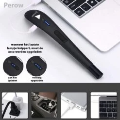 Oplaadbare Lange Elektrische Aansteker - Zwart - Duurzame Plasma Aansteker - Inclusief Cadeauverpakking - BBQ - Kaarsen 14 Oplaadbare Lange Elektrische Aansteker - Zwart - Duurzame Plasma Aansteker - Inclusief Cadeauverpakking - BBQ - Kaarsen -Babyproducten 1200x1200 772