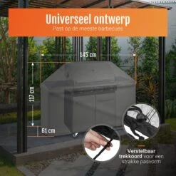 GrillX Barbecue Hoes - 145 X 61 X 117cm - BBQ Hoes Waterdicht - Beschermhoes Inclusief Trekkoord - BBQ Accesoires 10 GrillX Barbecue Hoes - 145 X 61 X 117cm - BBQ Hoes Waterdicht - Beschermhoes Inclusief Trekkoord - BBQ Accesoires -Babyproducten 1200x1200 779