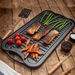 Nuovva Dubbelzijdig Gietijzeren Grillplaat - 50cm X 26cm -Babyproducten 1200x1200 79