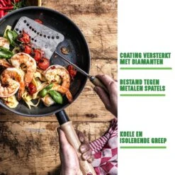 GreenChef Vintage Wokpan 28cm/3.7L - Zwart - Inductie - PFAS-vrij -Babyproducten 1200x1200 8