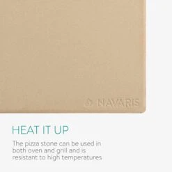 Navaris Pizzasteen XL Voor Oven En Barbecue - Rechthoekige Pizzaplaat 38 X 30 Cm - Inclusief Pizzaschep Met Extra Lang Handvat En Receptenboek -Babyproducten 1200x1200 876