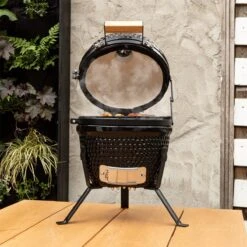 BluMill Kamado BBQ Egg - Kamado 13 Inch - Incl. Vlees Thermometer - Houtskoolbarbecues - Zwart - Ø 27cm -Babyproducten 1200x1200 907