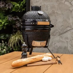 BluMill Kamado BBQ Egg - Kamado 13 Inch - Incl. Vlees Thermometer - Houtskoolbarbecues - Zwart - Ø 27cm -Babyproducten 1200x1200 912