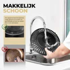 Ozocozy BBQ-ONE Houtskool Tafelbarbecue - Ø30 Cm- Zwart - Incl. Draagtas, Siliconen Bakkwast En RVS-Barbecuetang -Babyproducten 1200x1200 917