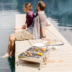 BBQ Collection Houtskoolbarbecue - Cilinder - Chroom -Babyproducten 1200x1200 920