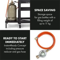 Klarstein Kingsville Double Barbecue - Houtskool- En Gasbarbecue - Smoker BBQ - Inclusief Deksels En Thermometer - Met 2 Roosters - Zwart 14 Klarstein Kingsville Double Barbecue - Houtskool- En Gasbarbecue - Smoker BBQ - Inclusief Deksels En Thermometer - Met 2 Roosters - Zwart -Babyproducten 1200x1200 923