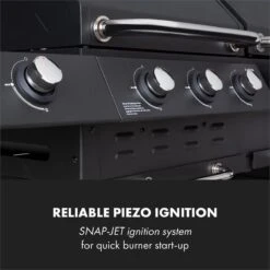 Klarstein Kingsville Double Barbecue - Houtskool- En Gasbarbecue - Smoker BBQ - Inclusief Deksels En Thermometer - Met 2 Roosters - Zwart 15 Klarstein Kingsville Double Barbecue - Houtskool- En Gasbarbecue - Smoker BBQ - Inclusief Deksels En Thermometer - Met 2 Roosters - Zwart -Babyproducten 1200x1200 924