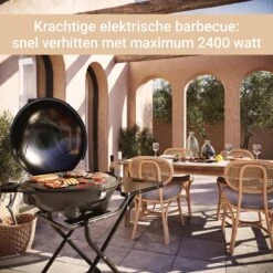 SUNTEC Elektrische BBQ 9493 - Geschikt Voor Buiten Als Tafelbarbecue Of Staande Barbecue - Barbecue Voor Balkon, Terras, Tuin En Camping - Elektrisch Barbecueën Met Max. 2400 Watt - Mobiel Onderstel -Babyproducten 1200x1200 974