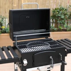 Alice's Garden Houtskool BBQ Bernard - Smoker - Verstelbare Houtskoolbak - Zwart -Babyproducten 1200x1200 987