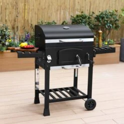 Alice's Garden Houtskool BBQ Bernard - Smoker - Verstelbare Houtskoolbak - Zwart -Babyproducten 1200x1200 989
