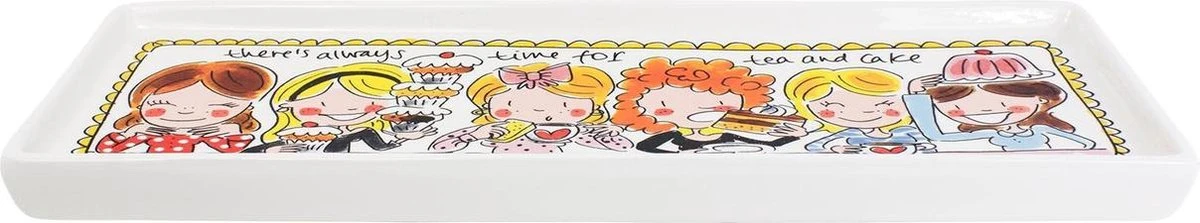 Blond Amsterdam Even Bijkletsen Cakeschaal - 33 Cm 2 Blond Amsterdam Even Bijkletsen Cakeschaal - 33 Cm - Afbeelding 2