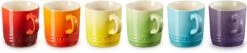 Le Creuset Set Van 6 Koffiebekers 200 Ml Regenboog Kleuren 10 Le Creuset Set Van 6 Koffiebekers 200 Ml Regenboog Kleuren -Babyproducten 1200x257