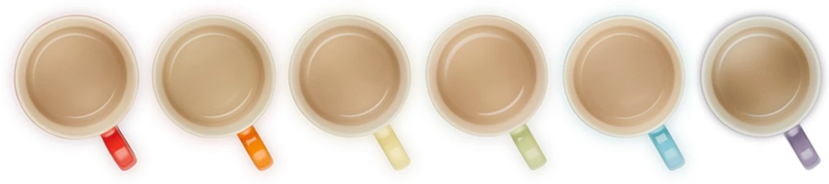 Le Creuset Set Van 6 Koffiebekers 200 Ml Regenboog Kleuren 3 Le Creuset Set Van 6 Koffiebekers 200 Ml Regenboog Kleuren - Afbeelding 3