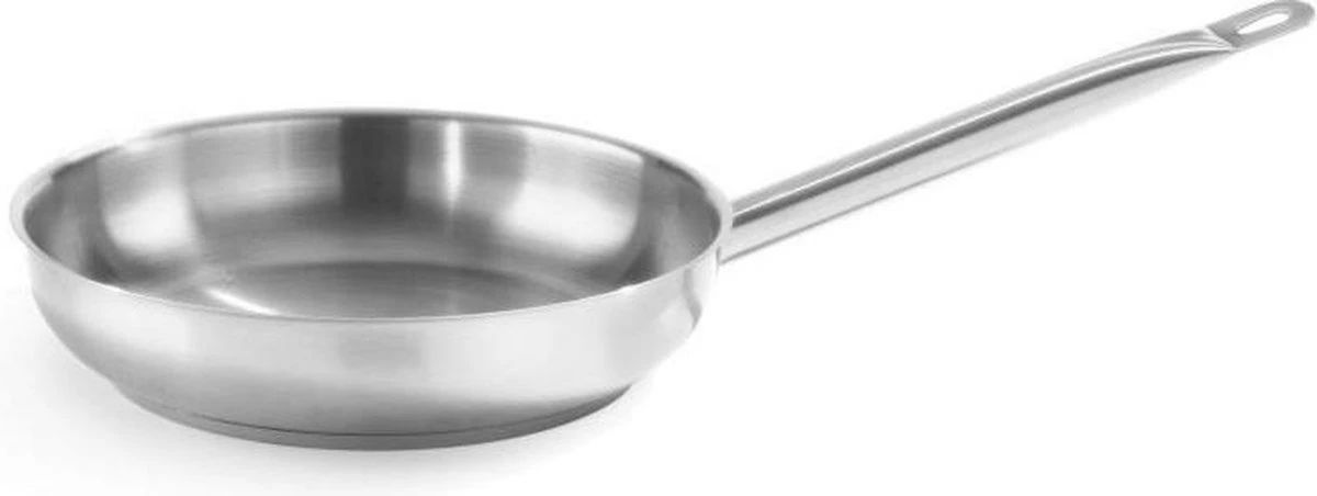 Hendi Koekenpan 24cm - Kitchen Line - RVS - Professionele Koekenpan Inductie - 1,9 Liter - Ø24x(H)4,5cm 1 Hendi Koekenpan 24cm - Kitchen Line - RVS - Professionele Koekenpan Inductie - 1,9 Liter - Ø24x(H)4,5cm