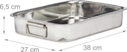 Relaxdays Braadslede Met Rooster - Edelstaal - Ovenschaal - Braadpan - Braadslee - Zilver - L 13 Relaxdays Braadslede Met Rooster - Edelstaal - Ovenschaal - Braadpan - Braadslee - Zilver - L -Babyproducten 1200x501