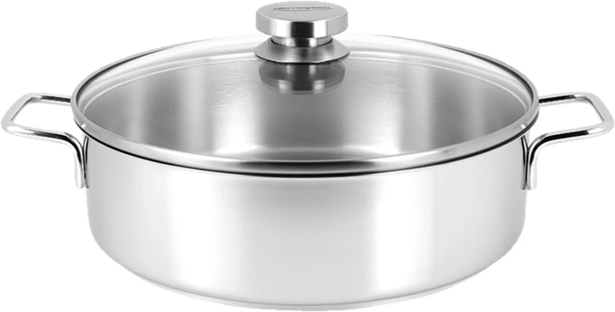 Demeyere Apollo 7 - Kookpan - 24 Cm - Met Glazen Deksel 2 Demeyere Apollo 7 - Kookpan - 24 Cm - Met Glazen Deksel - Afbeelding 2