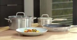 Tefal Virtuoso Pannenset 5 Delig - Hoge Kookpan Ø 22 Cm + Steelpan Ø 16 Cm + Kookpannen Ø 18/20/24 Cm -Babyproducten 1200x634