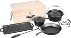 EL Fuego Dutch Oven Set Gietijzer 7-delig -Babyproducten 1200x637 1