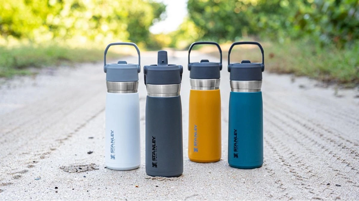 Stanley The IceFlow™ Flip Straw Water Bottle 0,65L - Thermosfles - Lagoon 4 Stanley The IceFlow™ Flip Straw Water Bottle 0,65L - Thermosfles - Lagoon - Afbeelding 4