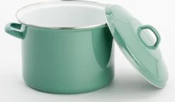 Lite-Body Magnus Soeppan/Stamppotpan Met Deksel - 24cm/8l - Emaille - Olijf Groen -Babyproducten 1200x698