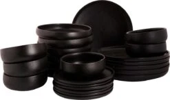 Maastricht Porselein Serviesset Universe Porselein 6-persoons 24-delig Zwart -Babyproducten 1200x707 7