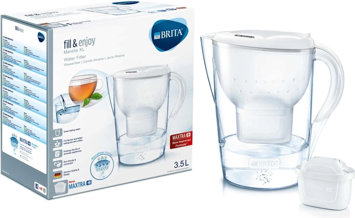 BRITA - Waterfilterkan Marella XL - Wit - 3,5L 12 BRITA - Waterfilterkan Marella XL - Wit - 3,5L - Afbeelding 12