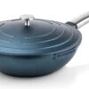 Westinghouse Performance Series - Wokpan Inductie - 28cm Luxe Wok Met Deksel - Blauw - Geschikt Voor Alle Warmtebronnen