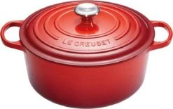 Le Creuset Signature Braadpan - 4,2 L - 24 Cm - Kersenrood -Babyproducten 1200x753 3
