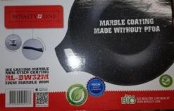 Royalty Line Marble Coating Wok - Met Glazen Deksel - Zwart - 30 Cm -Babyproducten 1200x763 1