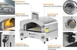 Bighorn Outdoor Edelstaal Gas Pizza Oven - Draagbare Gas Barbecue - Edelstaal -Model SRGG20001 16 Bighorn Outdoor Edelstaal Gas Pizza Oven - Draagbare Gas Barbecue - Edelstaal -Model SRGG20001 -Babyproducten 1200x787 2