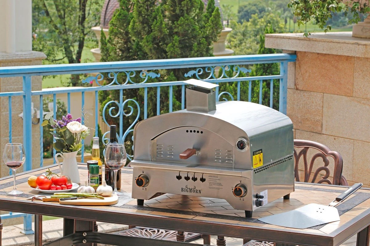 Bighorn Outdoor Edelstaal Gas Pizza Oven - Draagbare Gas Barbecue - Edelstaal -Model SRGG20001 11 Bighorn Outdoor Edelstaal Gas Pizza Oven - Draagbare Gas Barbecue - Edelstaal -Model SRGG20001 - Afbeelding 11