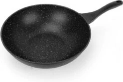 Swiss Pro+ Wokpan - Met Glazen Deksel - 28cm - Zwart 8 Swiss Pro+ Wokpan - Met Glazen Deksel - 28cm - Zwart -Babyproducten 1200x805 4