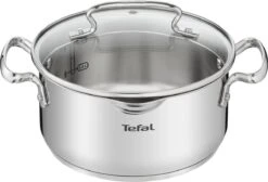 Tefal Duetto+ Pannenset -10 Delig- 5 Pannen - Kookpannenset - Zilver - Afdruipdeksels 17 Tefal Duetto+ Pannenset -10 Delig- 5 Pannen - Kookpannenset - Zilver - Afdruipdeksels -Babyproducten 1200x816