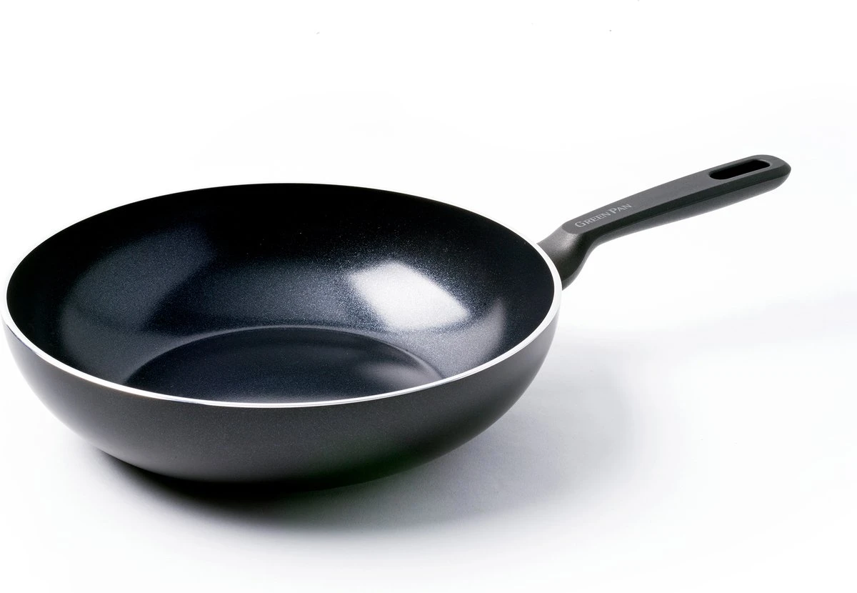 GreenPan Memphis Keramische Wokpan - Ø 28 Cm - PFAS-vrij 1 GreenPan Memphis Keramische Wokpan - Ø 28 Cm - PFAS-vrij