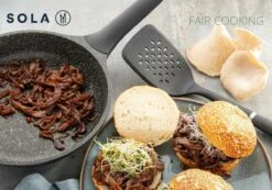 Sola Koekenpan Fair Cooking - Ø 28 Cm - Zwart/wit - Aluminium - Antiaanbaklaag 14 Sola Koekenpan Fair Cooking - Ø 28 Cm - Zwart/wit - Aluminium - Antiaanbaklaag -Babyproducten 1200x842