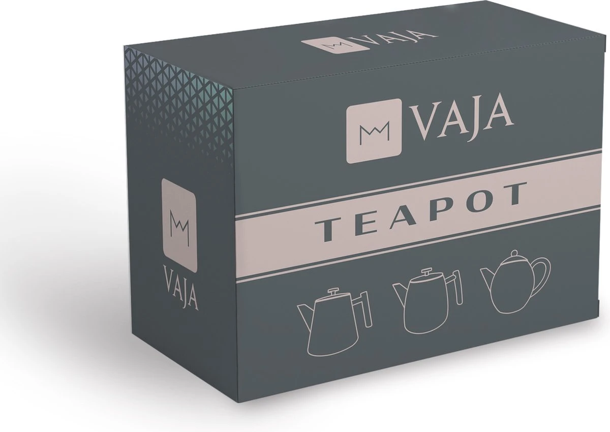 Vaja Valerie - Theepot Met Filter - Dubbelwandig - RVS - 1.2L 10 Vaja Valerie - Theepot Met Filter - Dubbelwandig - RVS - 1.2L - Afbeelding 10