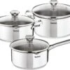 Tefal Duetto 3-delige Kookset - Steelpan Ø 16 Cm, Kookpan Ø 20/24 Cm