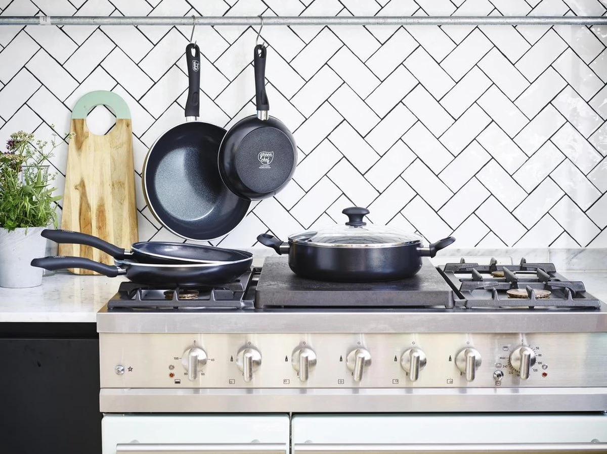 GreenChef Diamond Koekenpan 20cm - Zwart - Inductie - PFAS-vrij 9 GreenChef Diamond Koekenpan 20cm - Zwart - Inductie - PFAS-vrij - Afbeelding 9